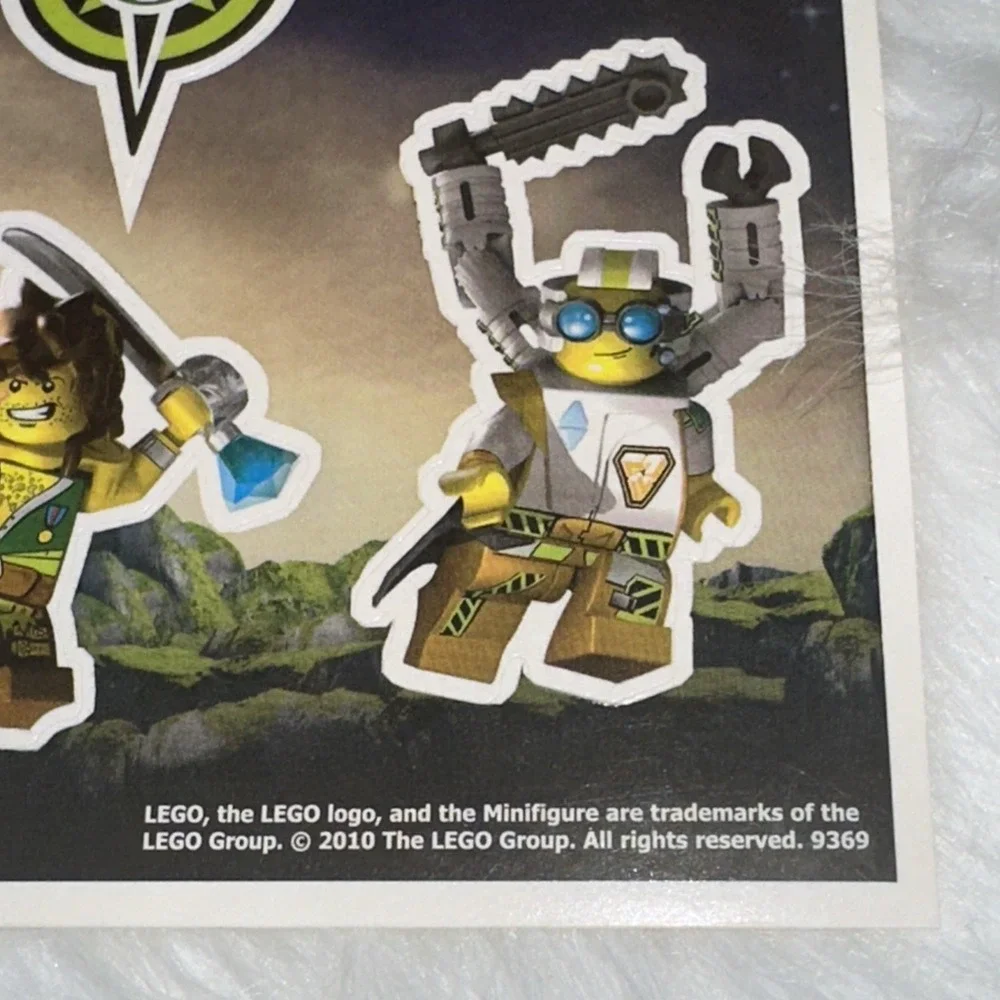 LEGO Universe MMO Promotional Sticker Sheets 2010 Set of 2 Rare Collectible